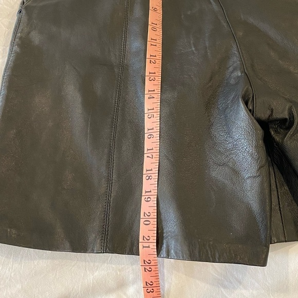 Vintage High Quality Genuine Leather Shorts NWOT - Picture 5 of 6